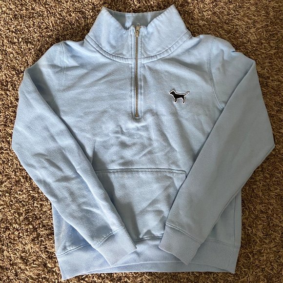 PINK Quarter-Zip Sweatshirt - Picture 1 of 3